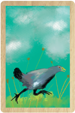 Native Hen Wooden Magnet