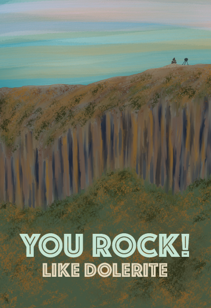 You Rock Like Dolorite Card
