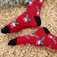 Fairy Wren Socks (Red)