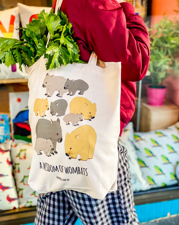 Red Parka Tote Bags