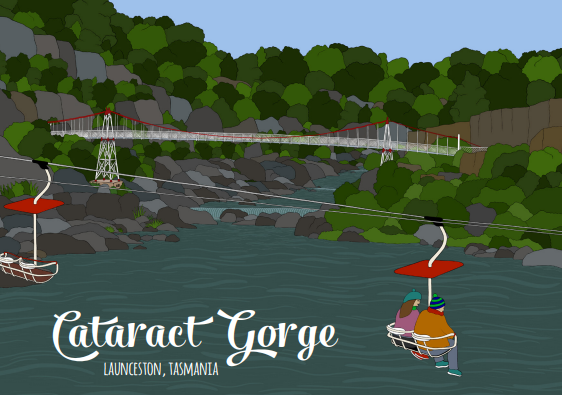 Cataract Gorge Postcard