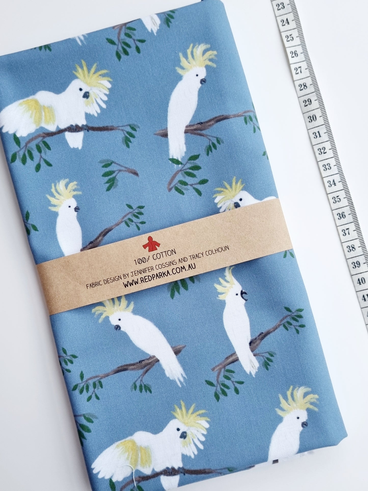 Sulphur-Crested Cockatoo Fabric