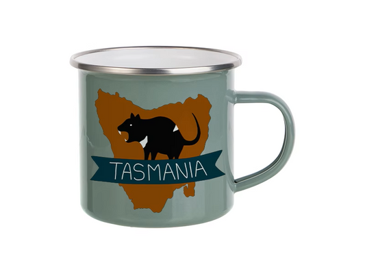 Tasmania Enamel Mug