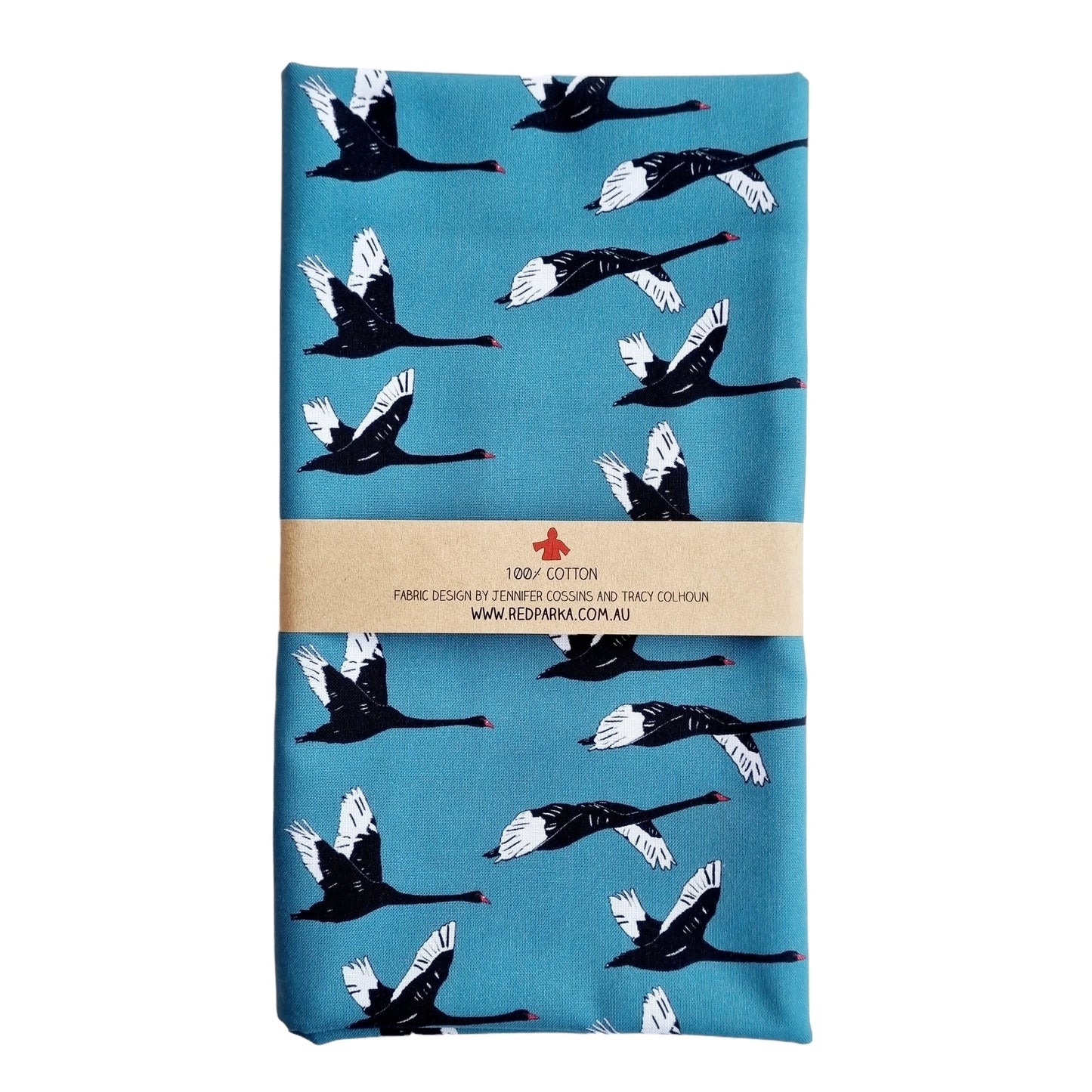 Black Swans Fabric