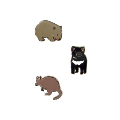 Tasmanian Animals Trio Pin Set