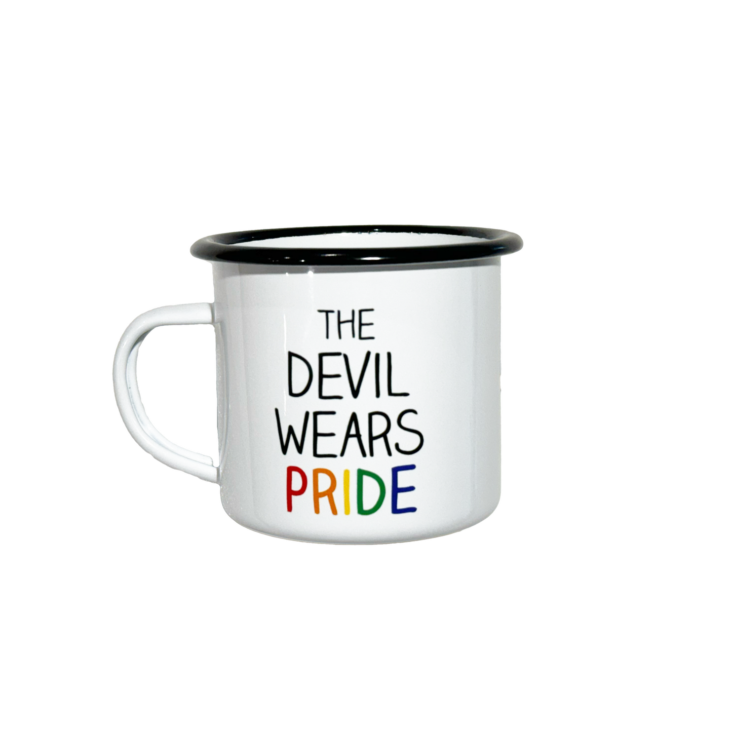 Pride Tasmanian Devil Enamel Mug