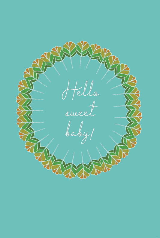 Fagus Leaf Baby Card