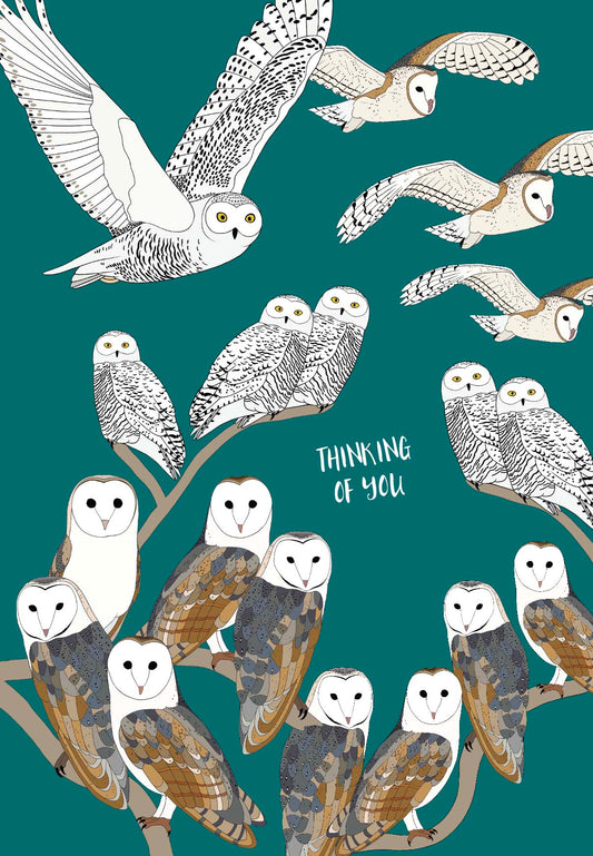 Owls Thinking of You Card