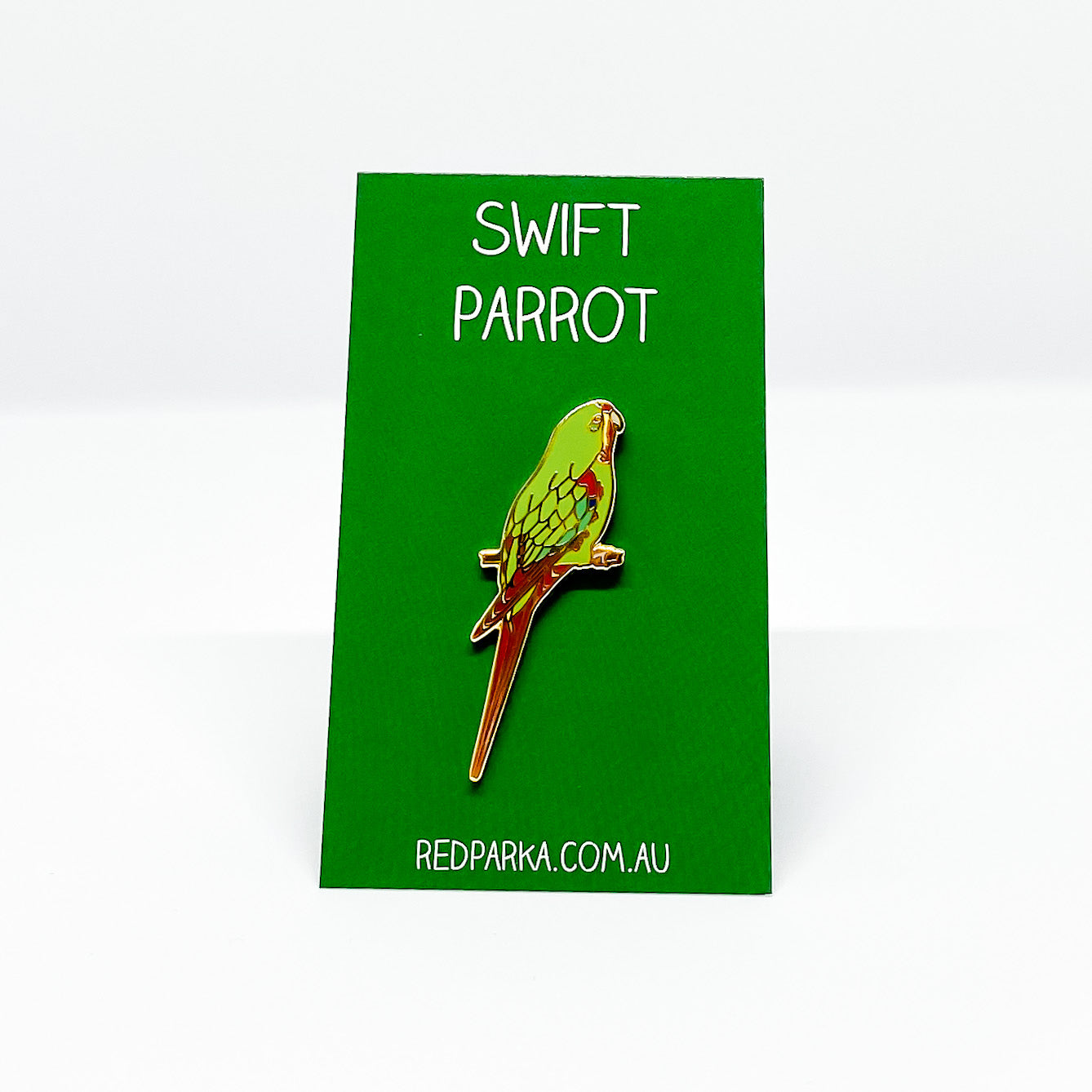 Swift Parrot Pin